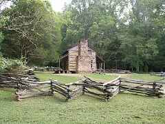 First home in Cades Cove belonging to John and Lurany Oliver, 1826
